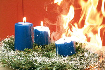 Erhöhte Brandgefahr in der Weihnachtszeit